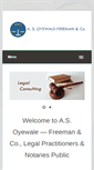 Mobile Screenshot of oyefreeman.com